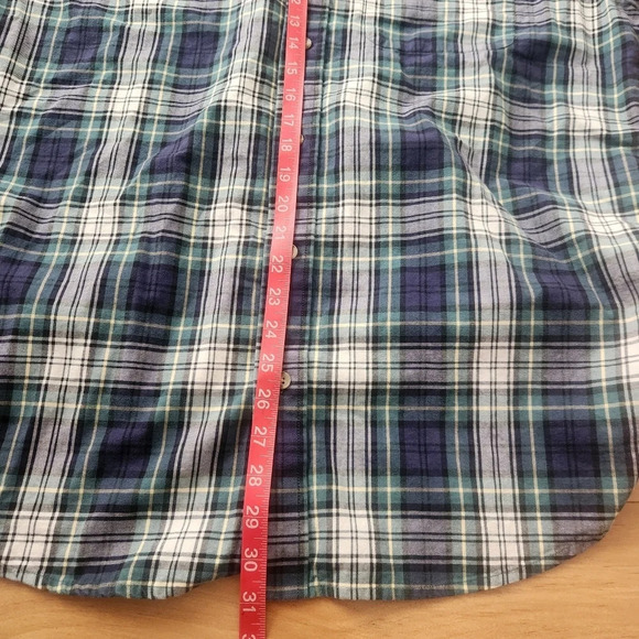 Orton Brothers Plaid 100% Cotton Shirt Size LARGE Long Sleeve Button Down - Picture 7 of 10